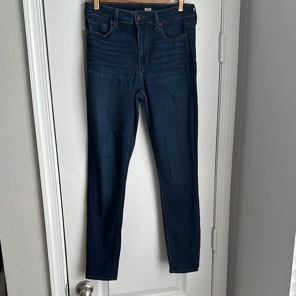 PAIGE Blue Skinny Jeans Stretchy Fit